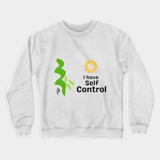 Self Control & Solar Chakra Crewneck Sweatshirt